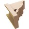 Ekena Millwork 8-in W x 12-in D x 12-in H Funston Trad Rough Cedar Woodgrain TimberThane Outlooker, Primed Tan OUTUR080X12X12FST04RCPR - alternate 4